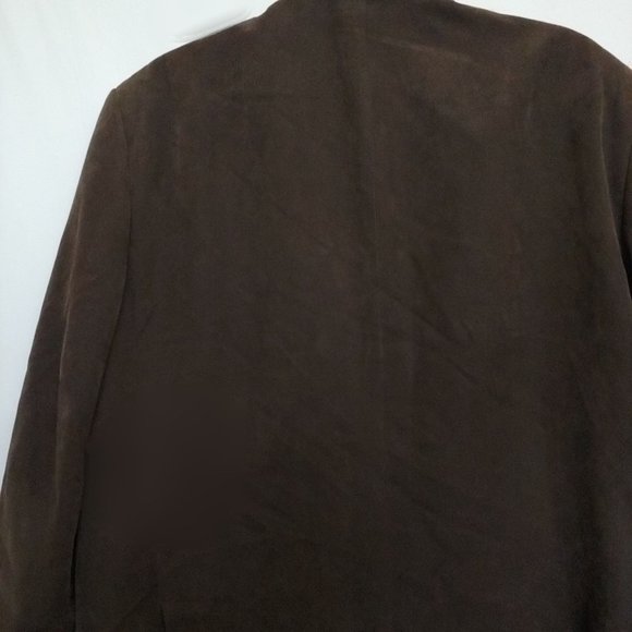 Andrew Fezza Mens Brown Blazer Sport Jacket Baxter Suede 46L - Picture 9 of 14